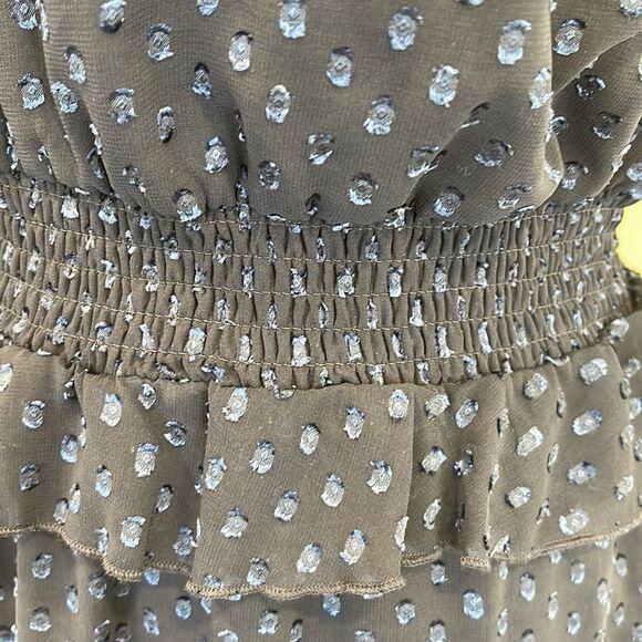 Altar’d State One Shoulder long sleeve dress (navy) - Picture 3 of 4